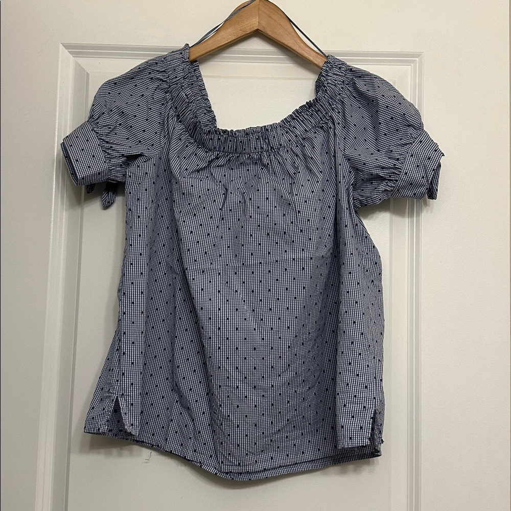 Off the shoulder or Deep Scoop Neck Blouse